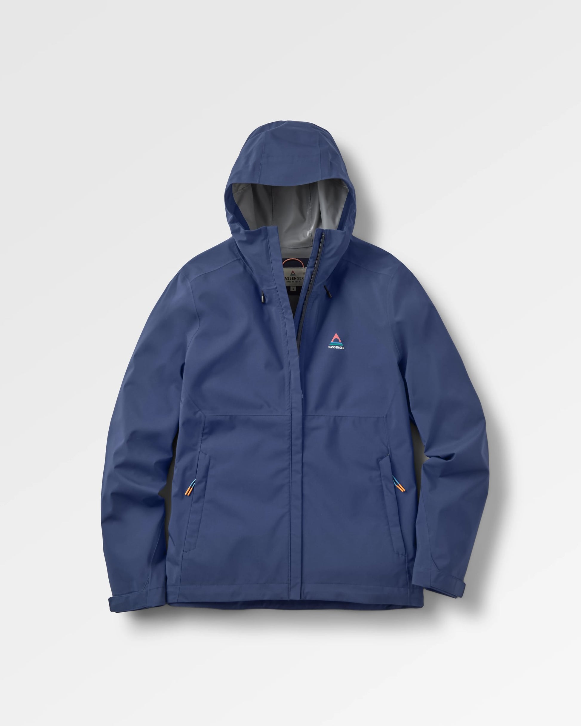 Rainstorm Recycled Waterproof Jacket - Rich Navy - Flatlay
