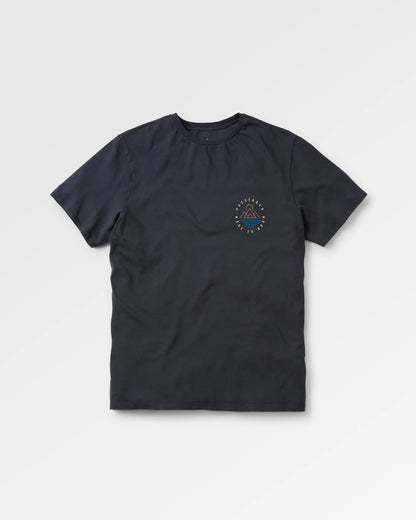 Escapism Recycled Cotton T-Shirt - Black - Flatlay