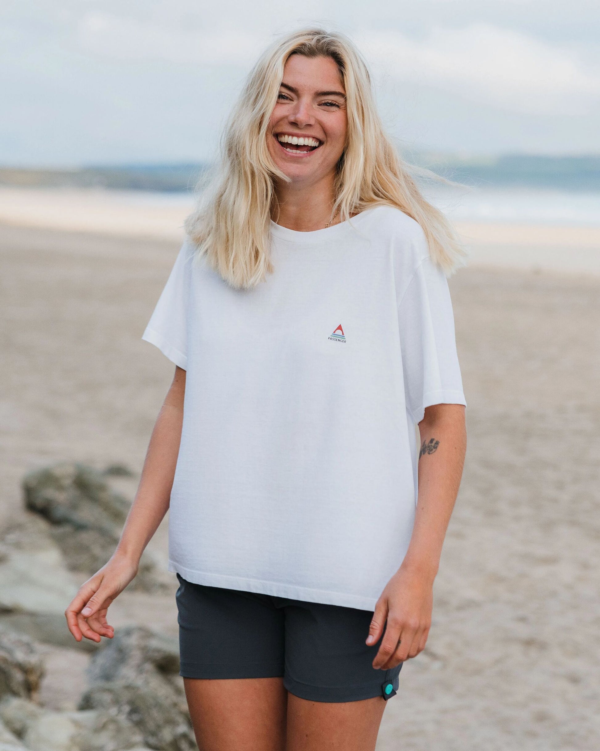 Classic Recycled Cotton T-Shirt - White - Lifestyle