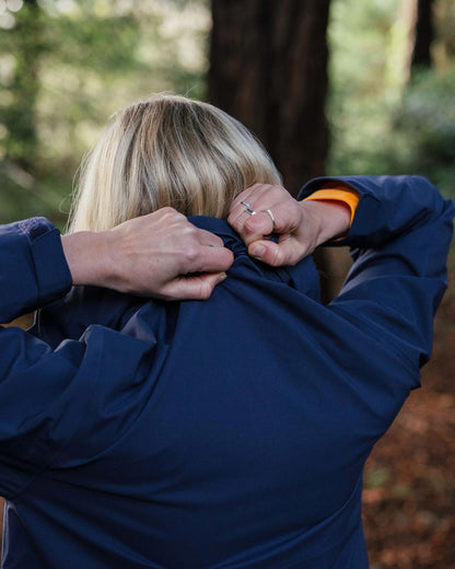 Skyline Recycled Waterproof Anorak - Rich Navy - Lifestyle