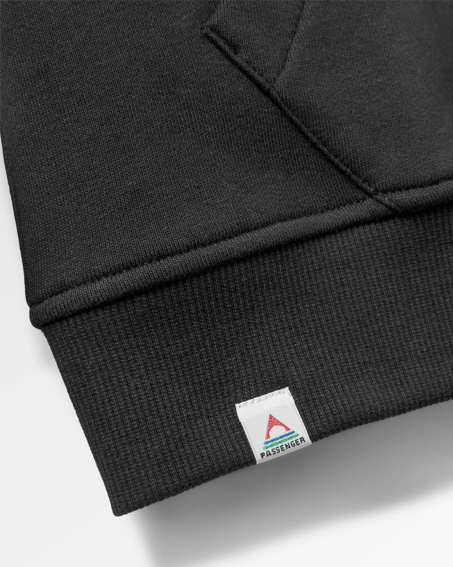 Yuca Organic Cotton Hoodie - Black - Flatlay
