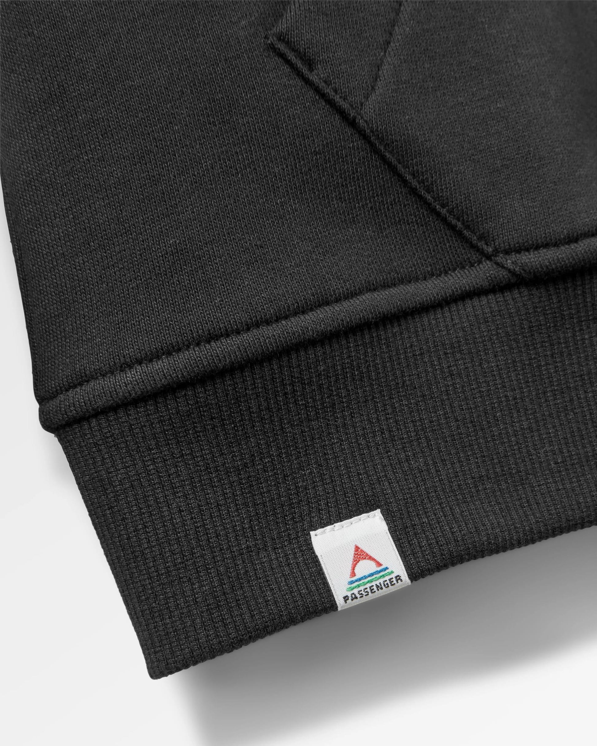 Yuca Organic Cotton Hoodie - Black - Flatlay