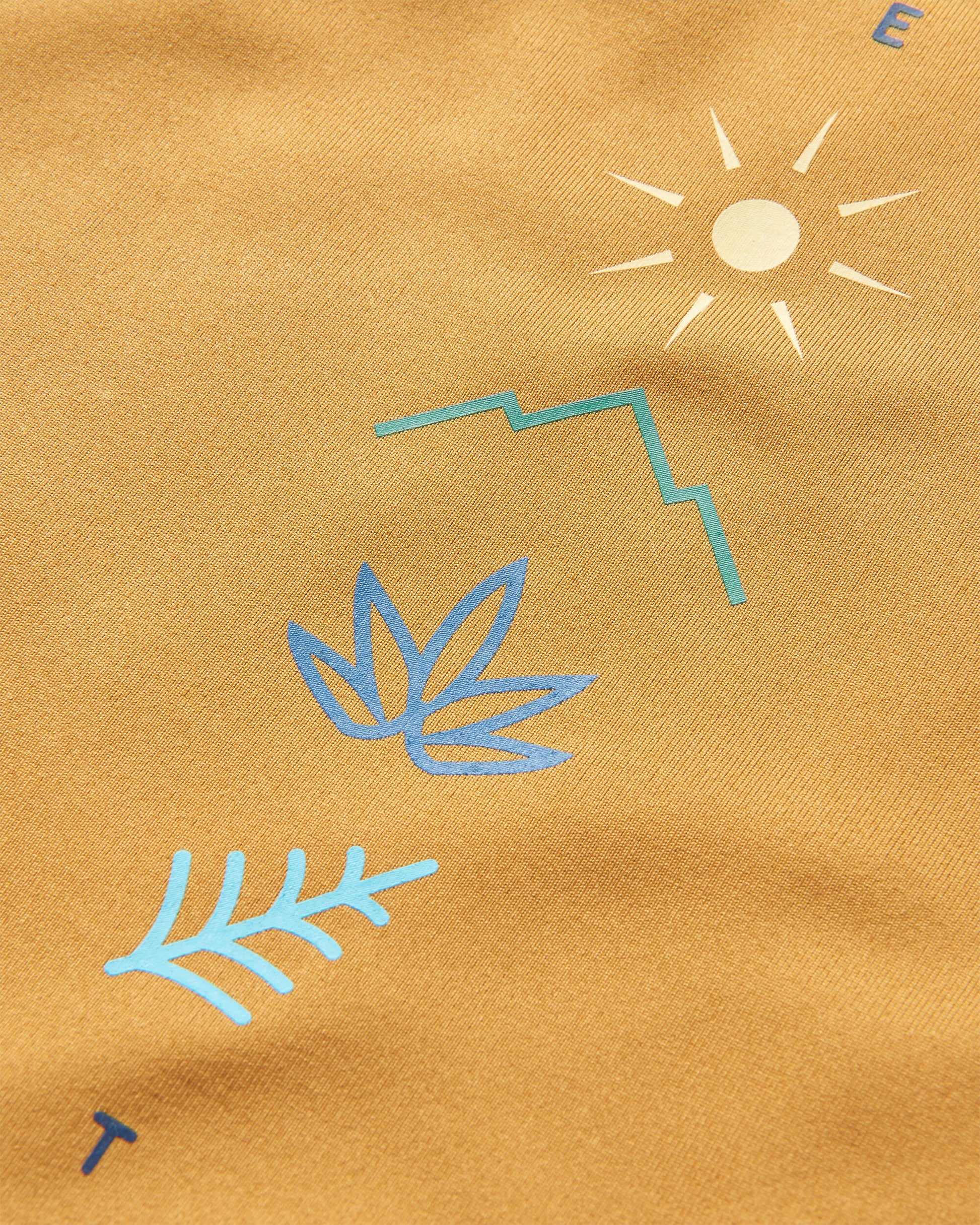 Align Active Recycled T-Shirt - Dusty Ochre - Flatlay