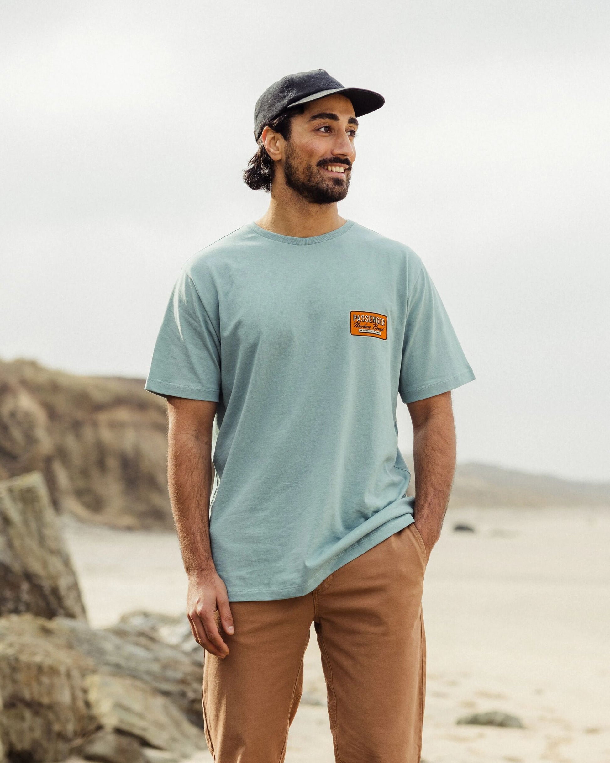 Beechey Recycled Cotton T-Shirt - Arctic - Lifestyle