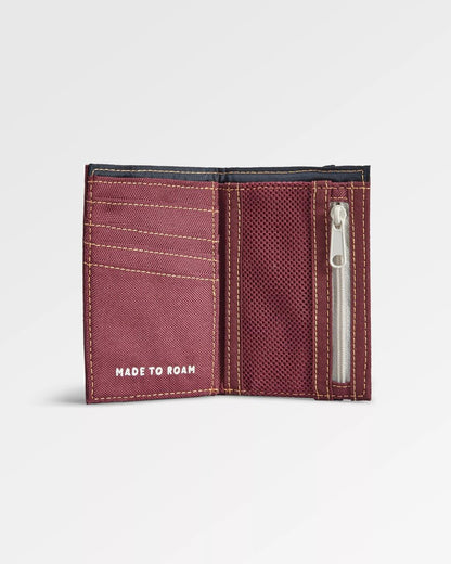 Essentials 2.0 Recycled Wallet - Burgundy - Flatlay