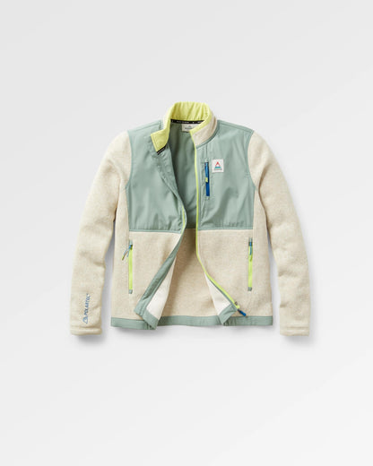 Women's Wilder Recycled Polartec® Fleece - Birch Marl - Flatlay