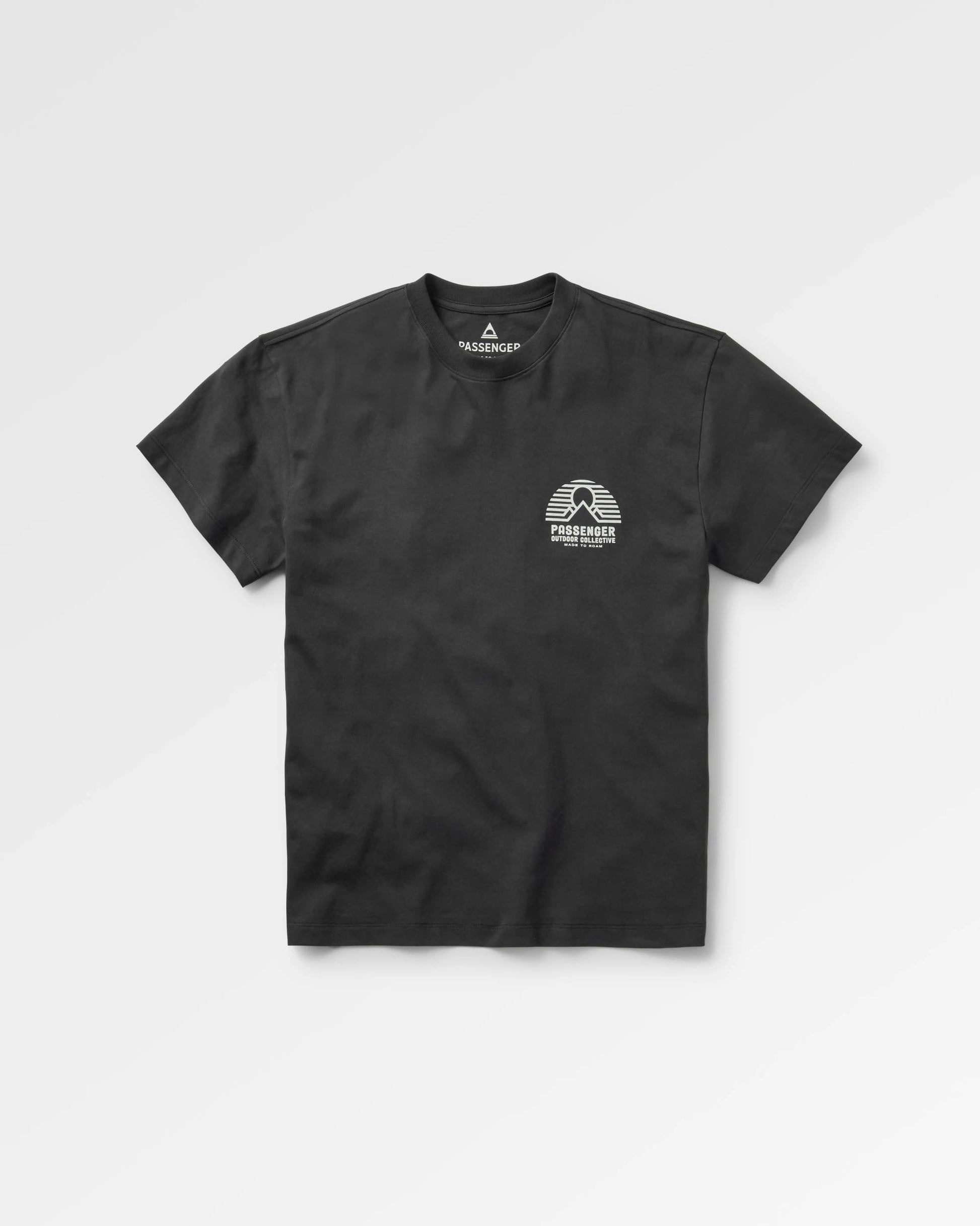 Elbio Recycled Relaxed Fit T-Shirt - Black - Flatlay
