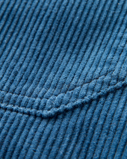 Avian Organic Cord Short - Dark Denim - Flatlay