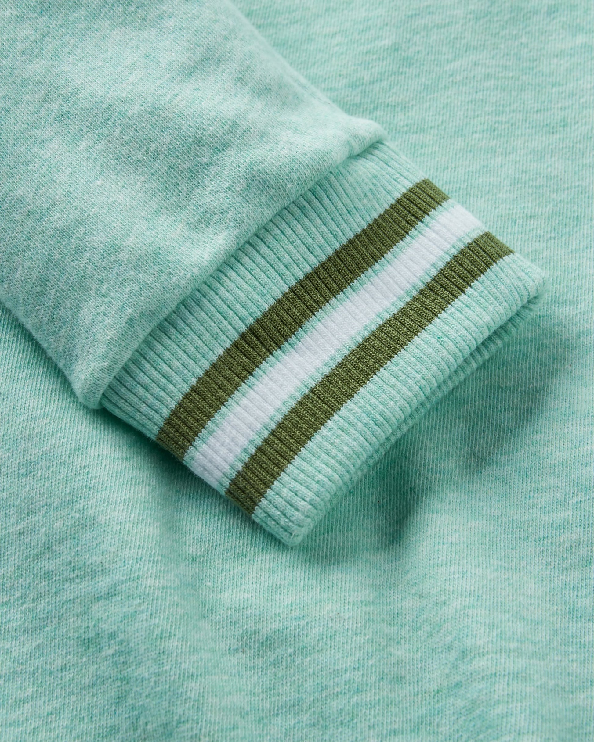 Fade Organic Cotton Sweatshirt - Aqua Marl