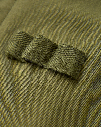 Explorers Organic Cotton Canvas Vest - Khaki - Flatlay
