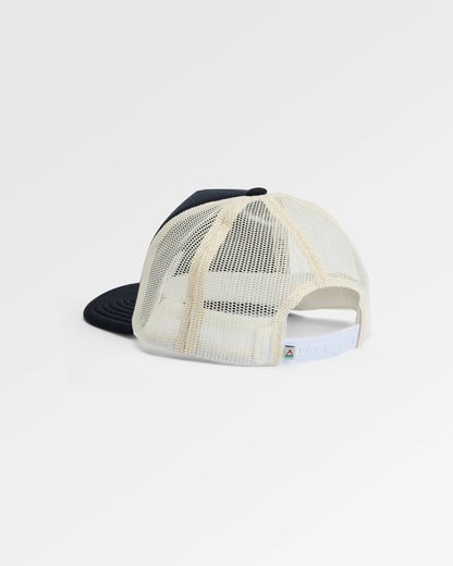Roamer Snapback Trucker Cap - Black - Flatlay