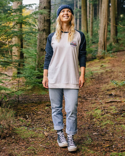 Wilds Recycled Cotton Oversized Ls T-Shirt - Deep Navy