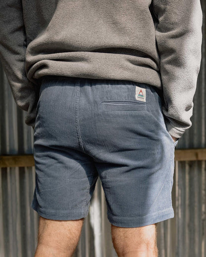 Topanga Recycled Cord Short - Stone Blue