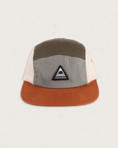 Fixie Recycled Cotton 5 Panel Cap - Apple Green Multi